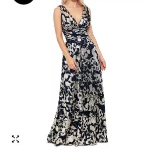 Betsy & Adam V-Neck Gown Size 14 Mother of the Bride Dress